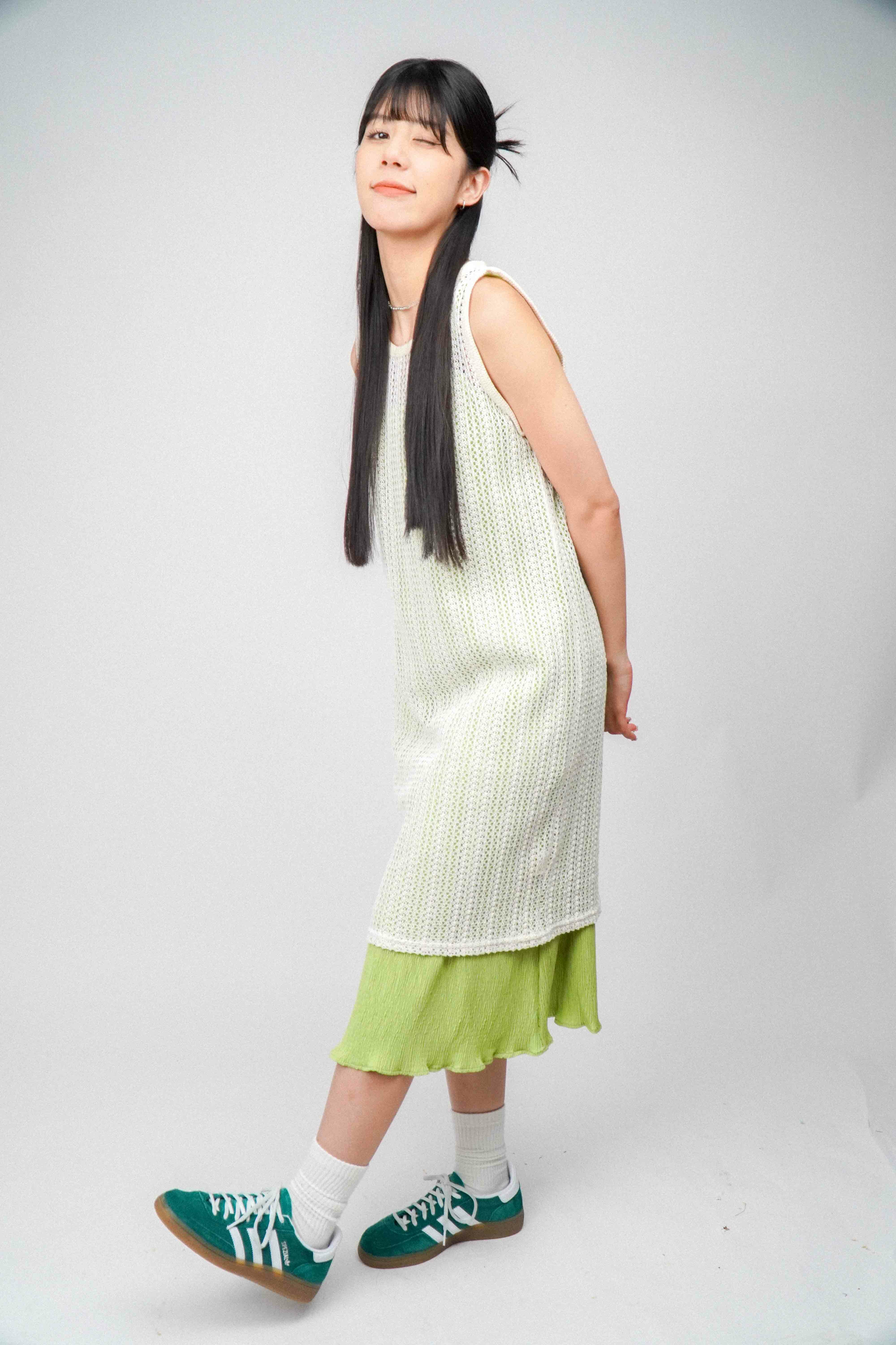 『Always_Good』復古 兩件式 透膚 連身裙