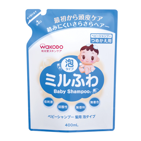 MIRUFUWA 嬰兒洗髮水泡沫型 400ml（補充裝）