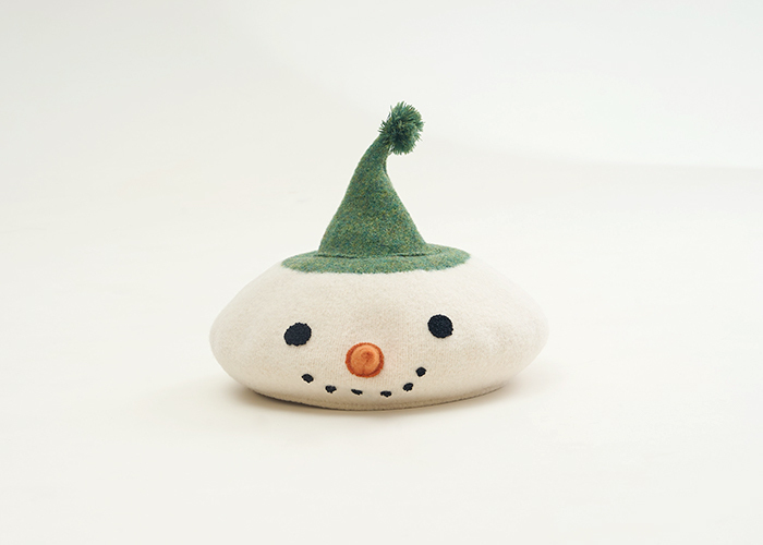 微笑雪人貝雷帽- 雪人小孩