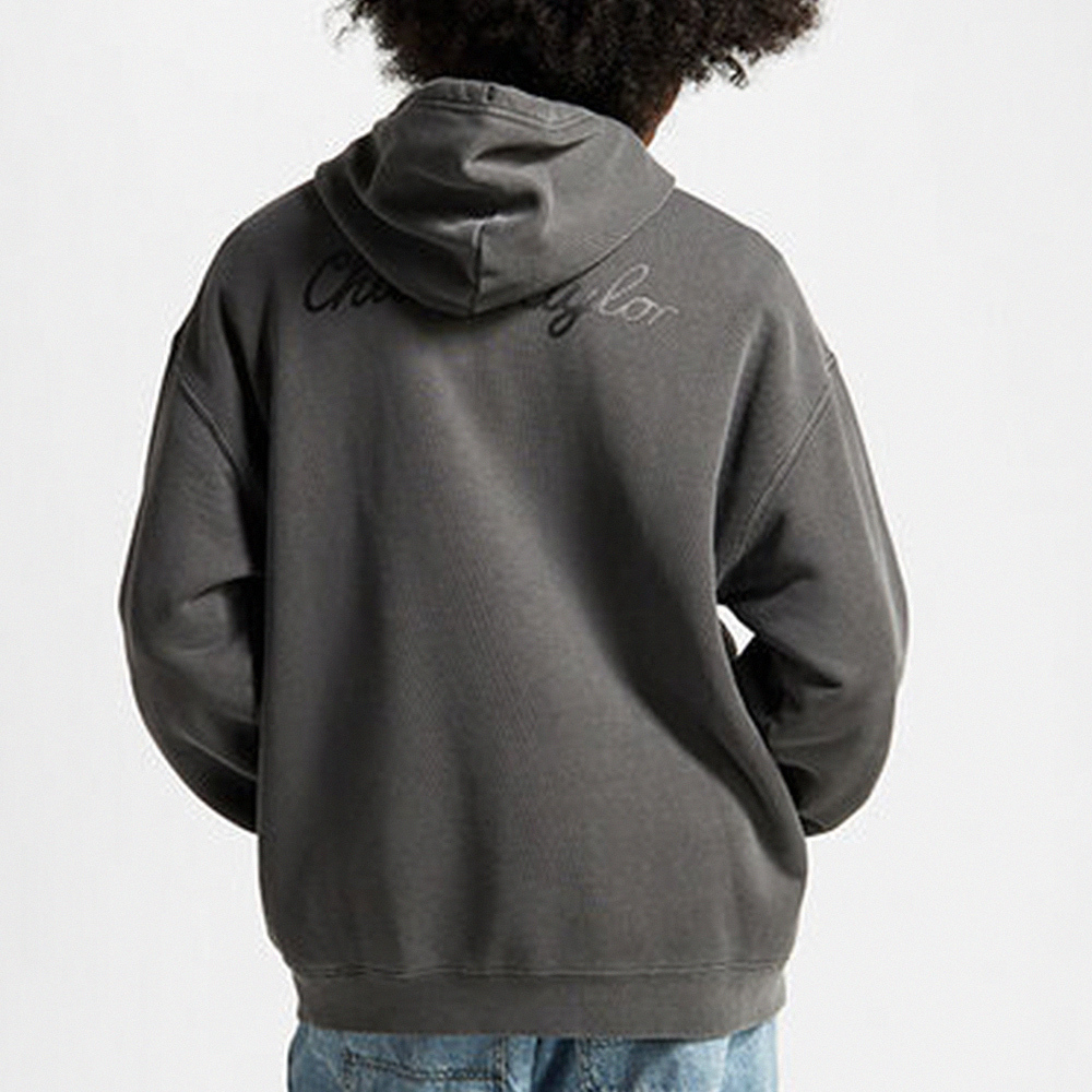 Converse Chunck 70 Loose Hoodie 男 黑色 休閒 帽T 長袖 10025537-A01