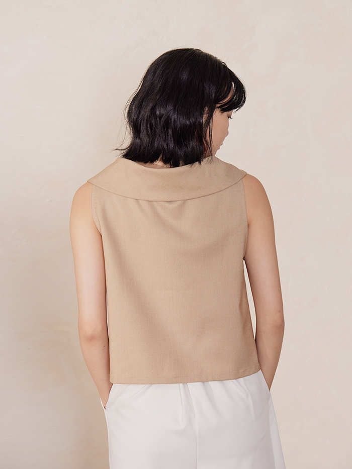 親親翻領造型無袖上衣-一起