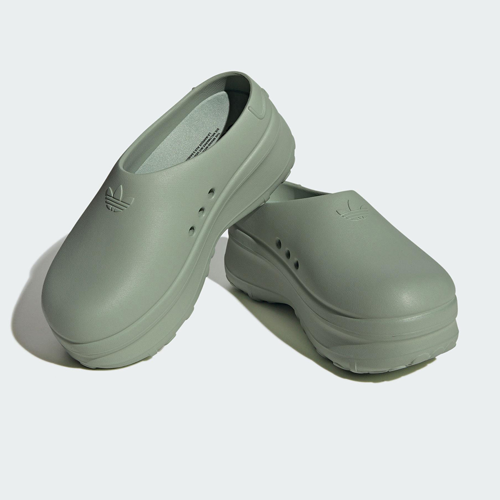 Adidas Adifom Stan Mule W 女牛油果綠防水膠鞋穆勒鞋拖鞋IE7053
