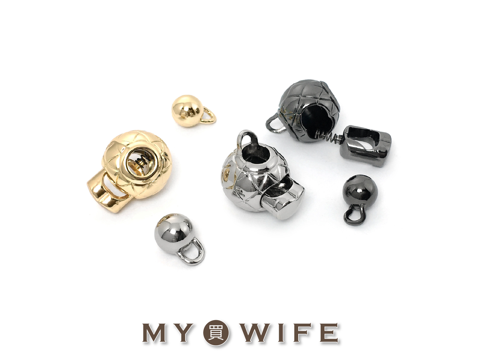 合金花球(中)_小香風包包鍊條配件/調節扣_3色【FR-H558】