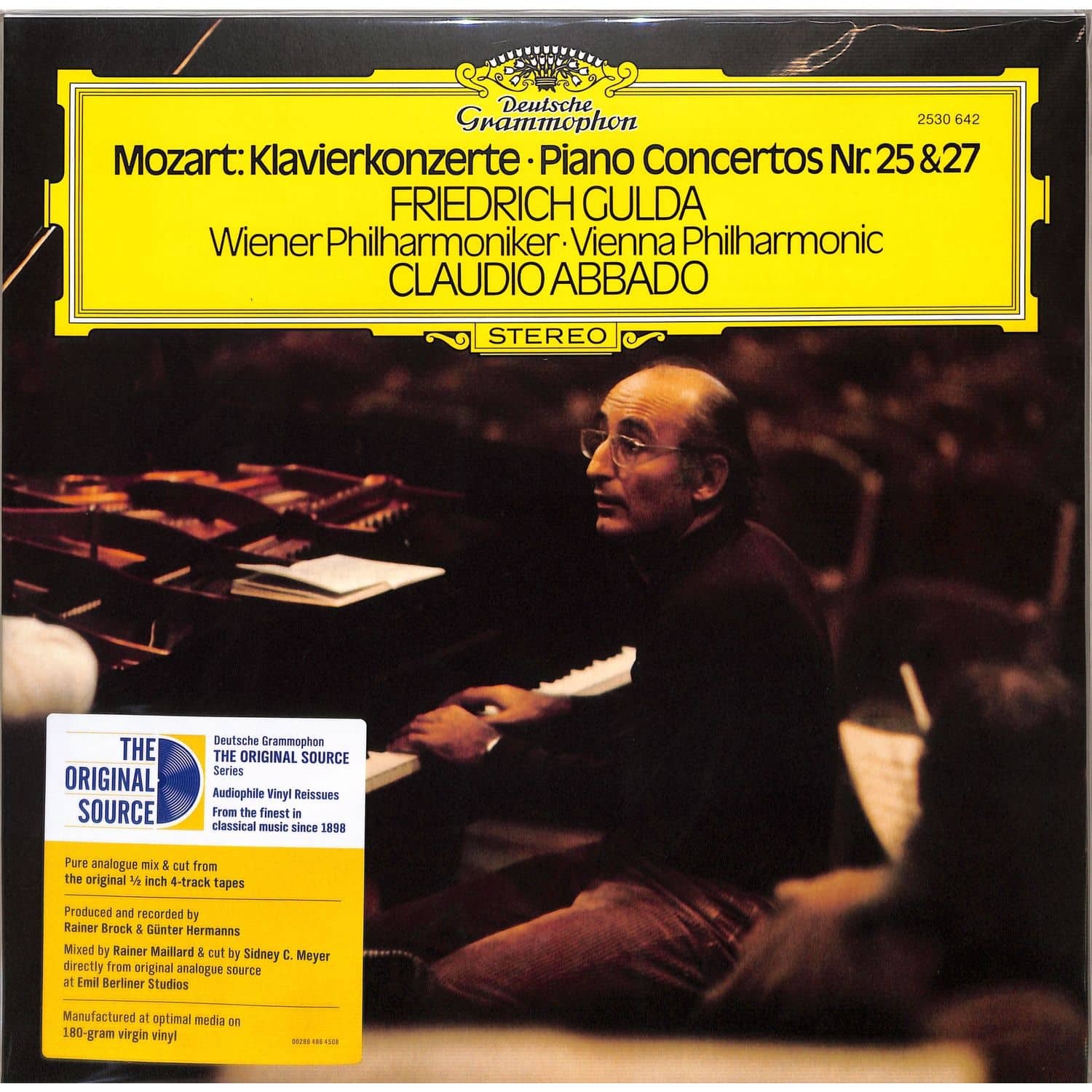 Gulda / Abbado / Wiener Philharmoniker - MOZART: KLAVIERKONZERTE 25 & 27 <2LP> (ORIGINAL SOURCE)
