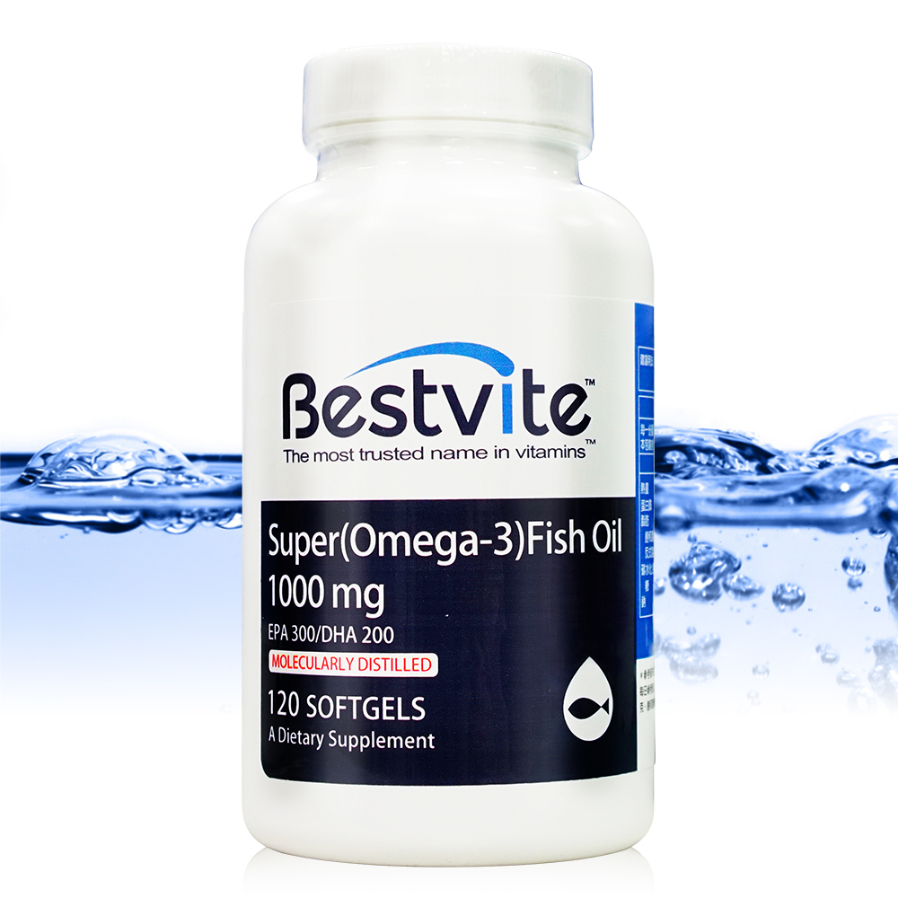 【美國BestVite】必賜力超級OMEGA-3魚油膠囊1瓶(120顆/瓶)