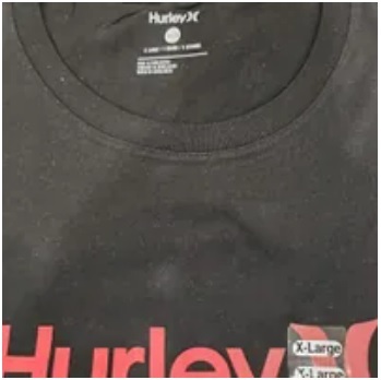 [S] HURLEY O&O LOGO JERSEY SS GRAPHIC TEE,BLACK, HFA23VMT-07635-001 (SHL44)