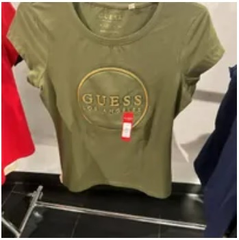 [S] GUESS GIGI LOGO CREW,DUSTY SAGE, Q20I13K9TJ7-DUSTY SAGE (SGU463)