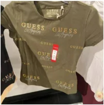 [S] GUESS CATAE LOGO TEE,DUSTY SAGE, QBOI13K9TJ1-DUSTY SAGE (SGU466)