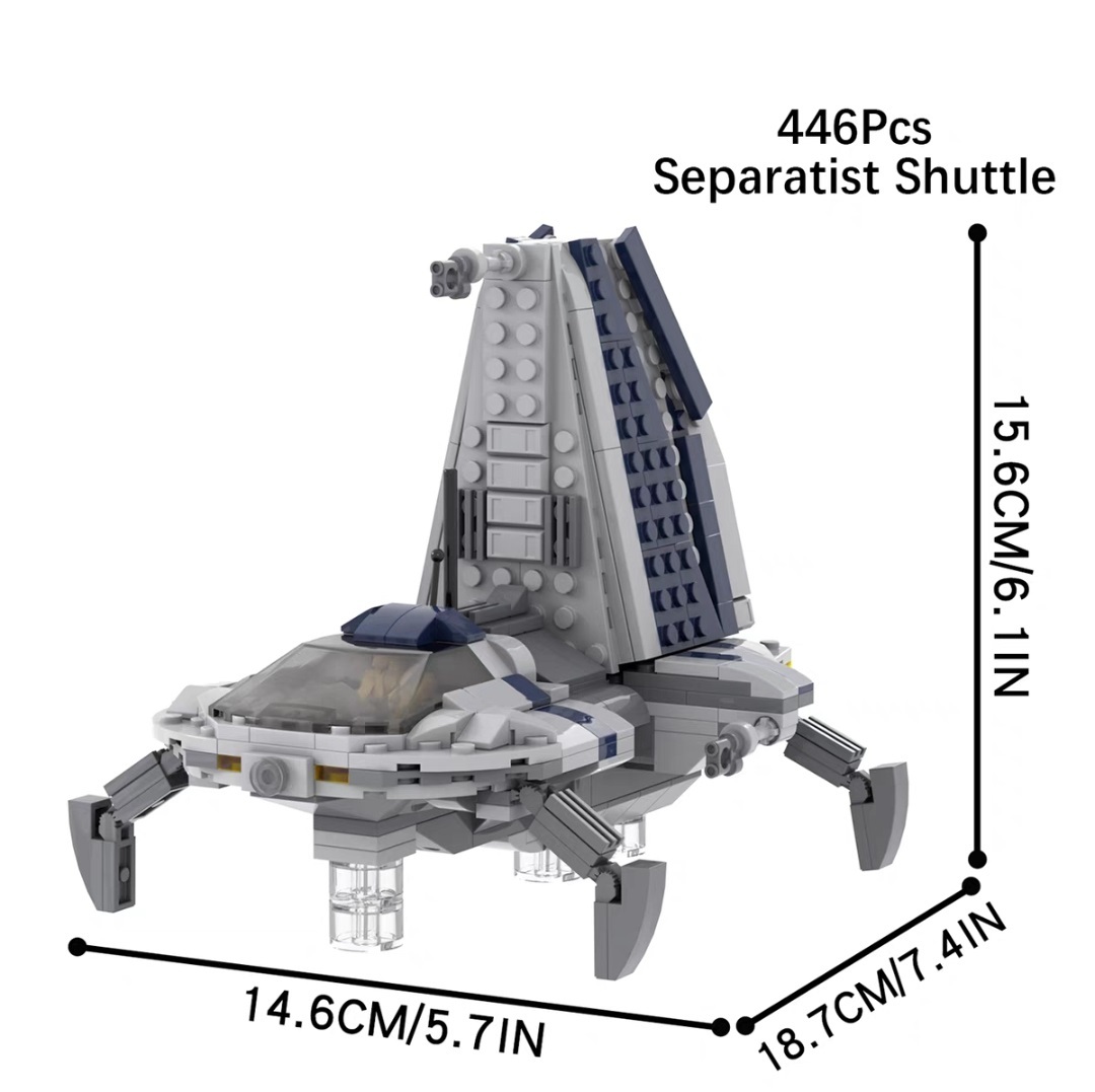 MOC Separatist Shuttle Star Wars Buildings Set Fit Lego NO BOX MOC2190A