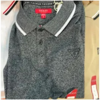 [S] GUESS RICHIE POLO,JET BLACK MULTI, X2BP21K9VK1 (SGU467)