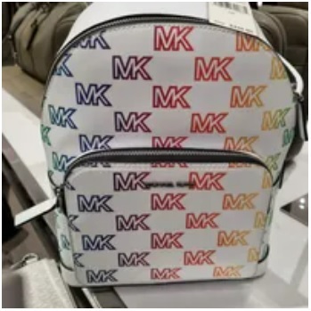 [S] MICHAEL KORS 37S3LCOB2L COOPER COMMUTER BACKPACK XBODY,OPTIC WHITE, 196163792835 (SMK602)