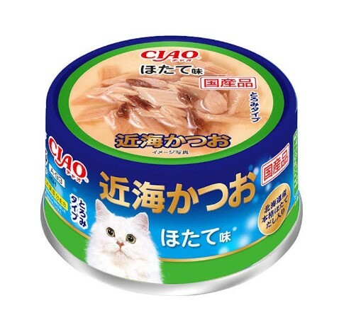 [$216限時優惠]日本CIAO 罐頭 近海帶子 80g,A-93 (原箱24罐)