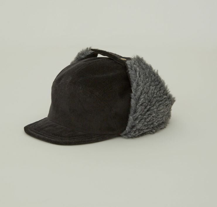 ELFINFOLK 毛毛飛行帽 Lamb's ear cap black