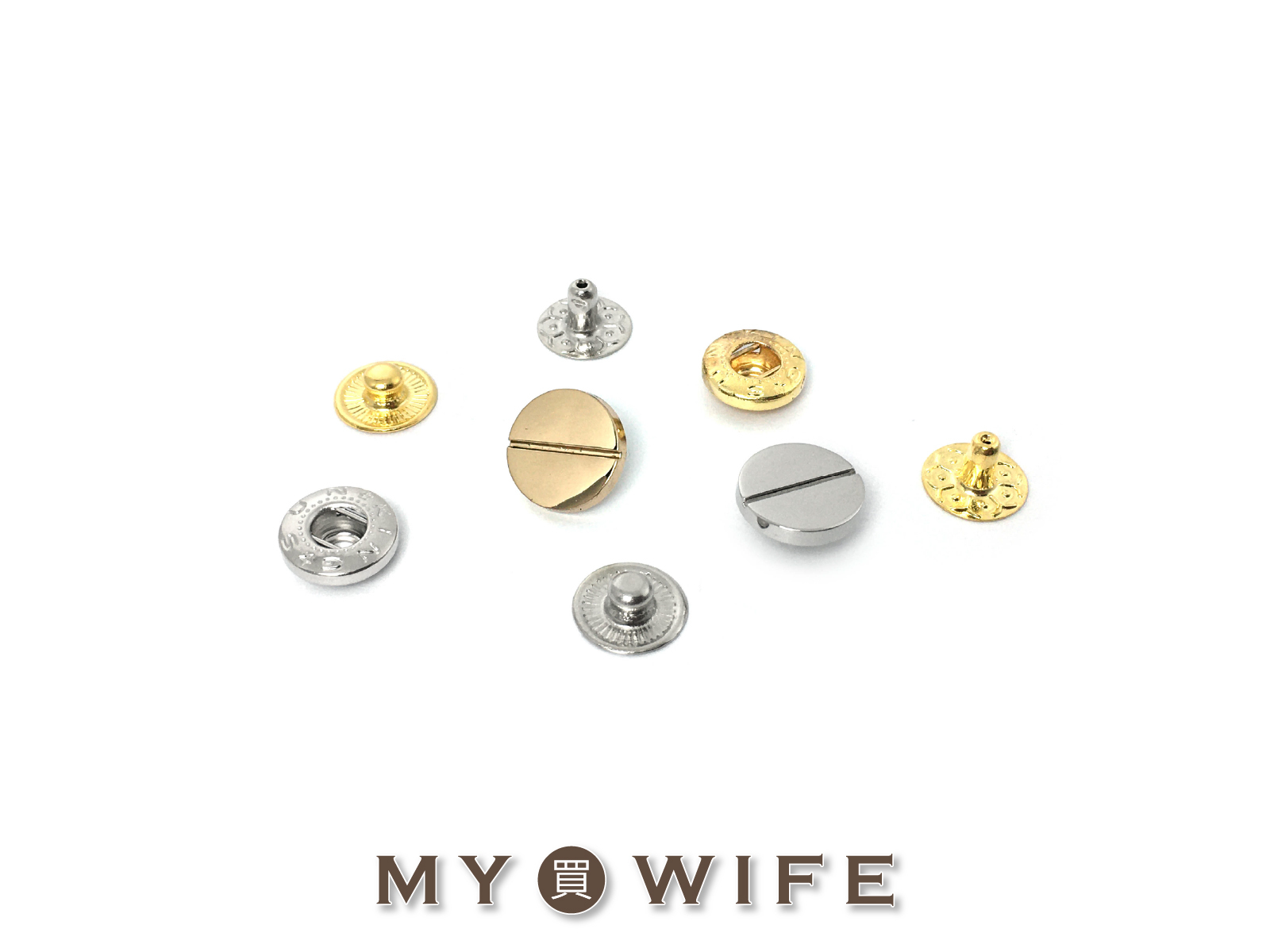 12mm造型押釦_2色【一字款】