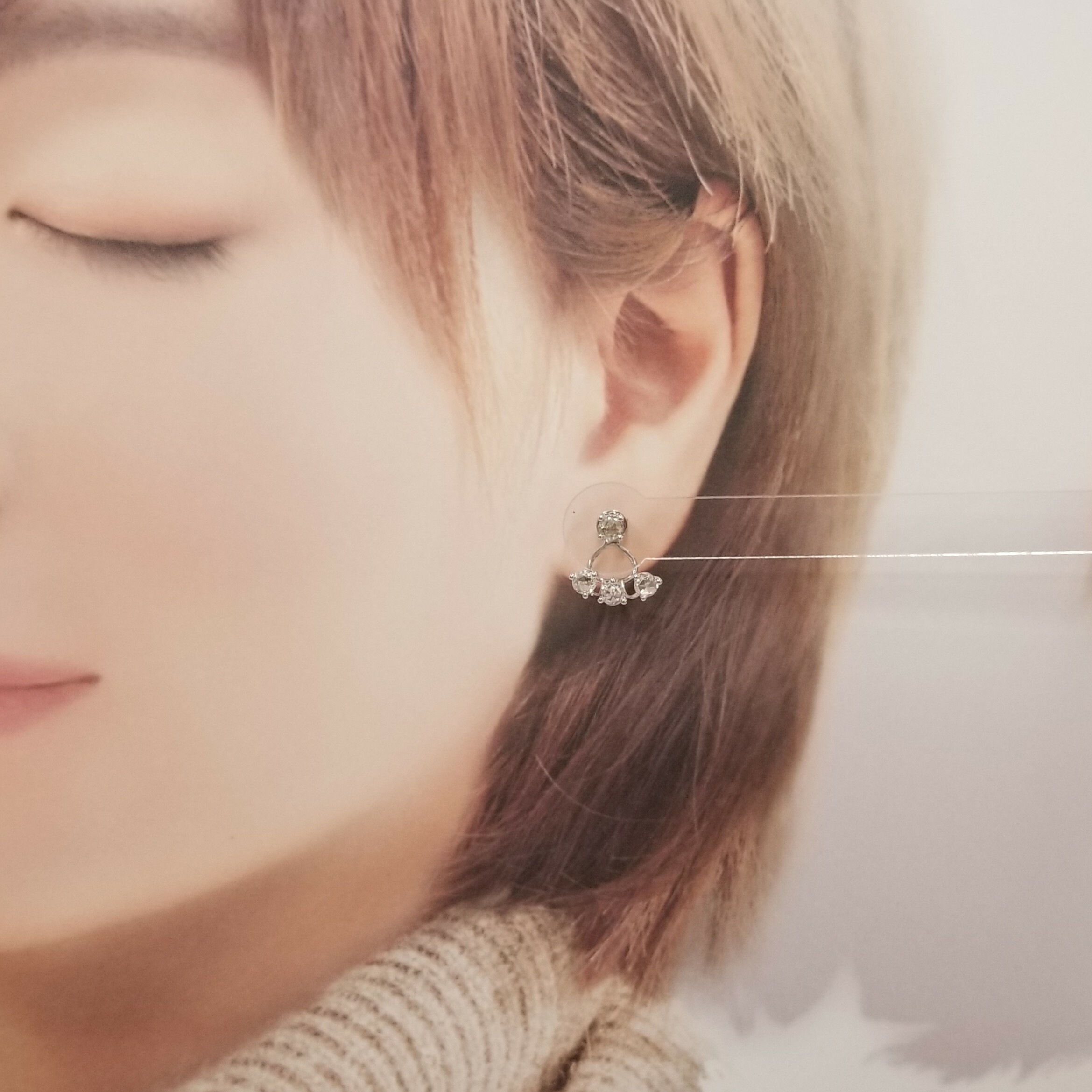 18K White Gold 1.42ct Diamond Earrings