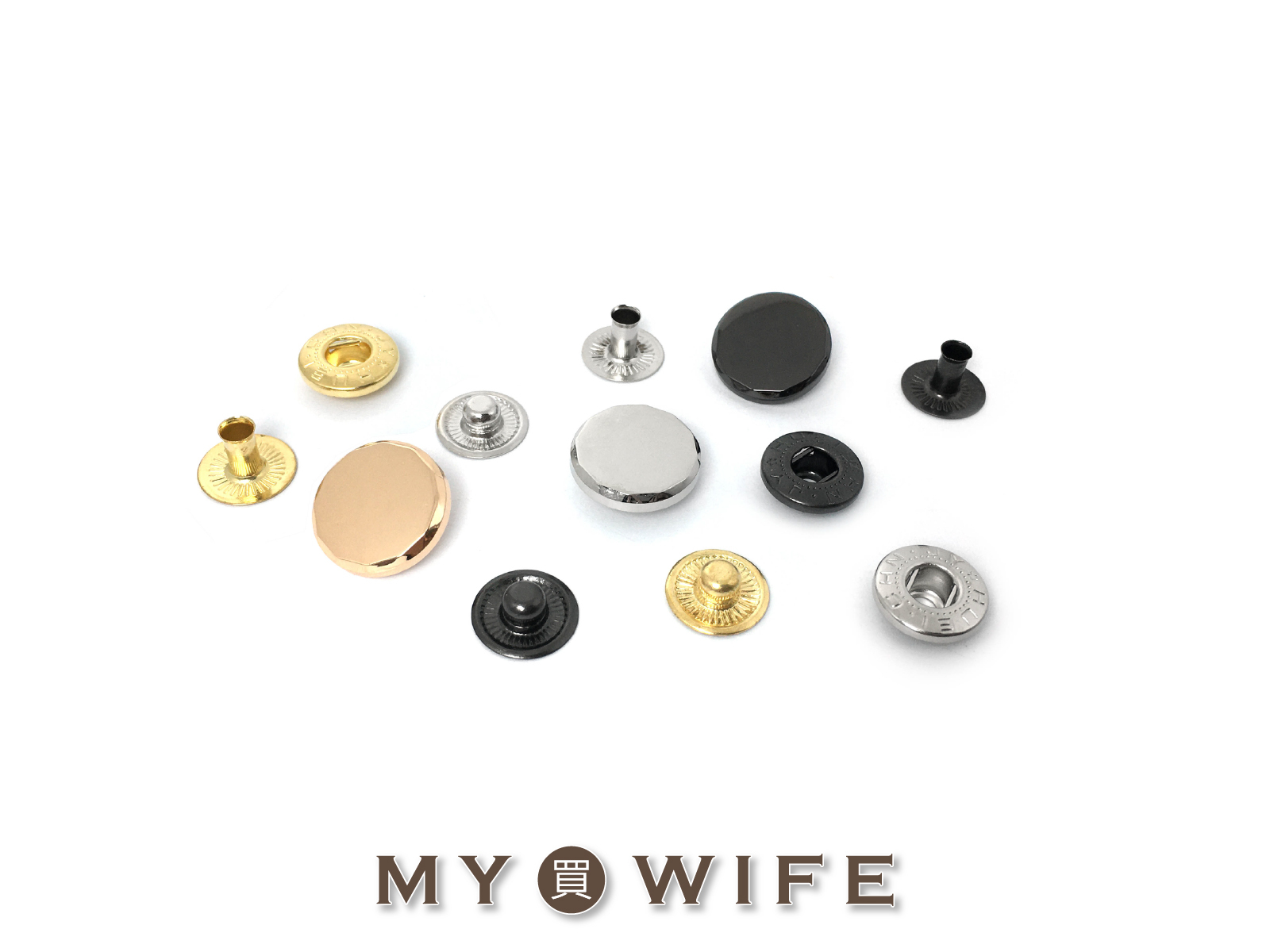 17mm造型押釦_3色【稜角款】