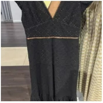 [S] MICHAEL KORS EYELET LOGO DRESS,BLACK, JS381NS8ZT-BLACK (SMK599)