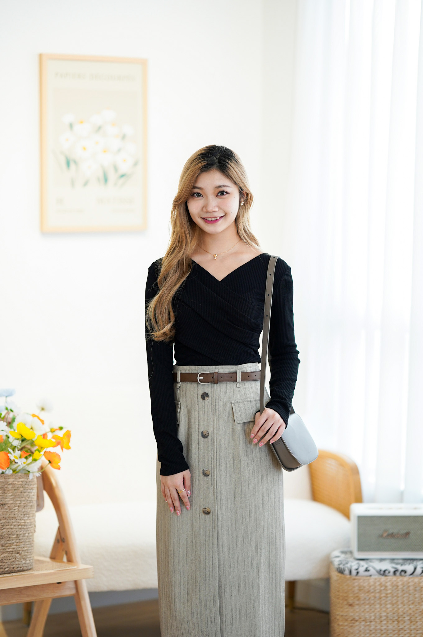 T822 V Pleats Basic Top