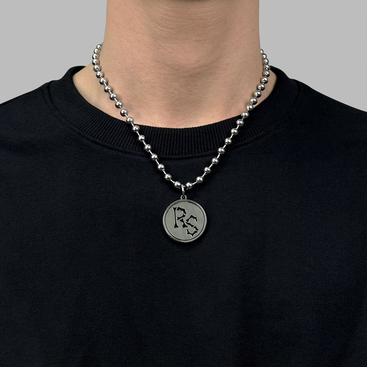 RENAISSANCE 雙面Logo圓牌徽章珠鍊 項鍊 ‘’ Double Sided Medallion Chain ‘’