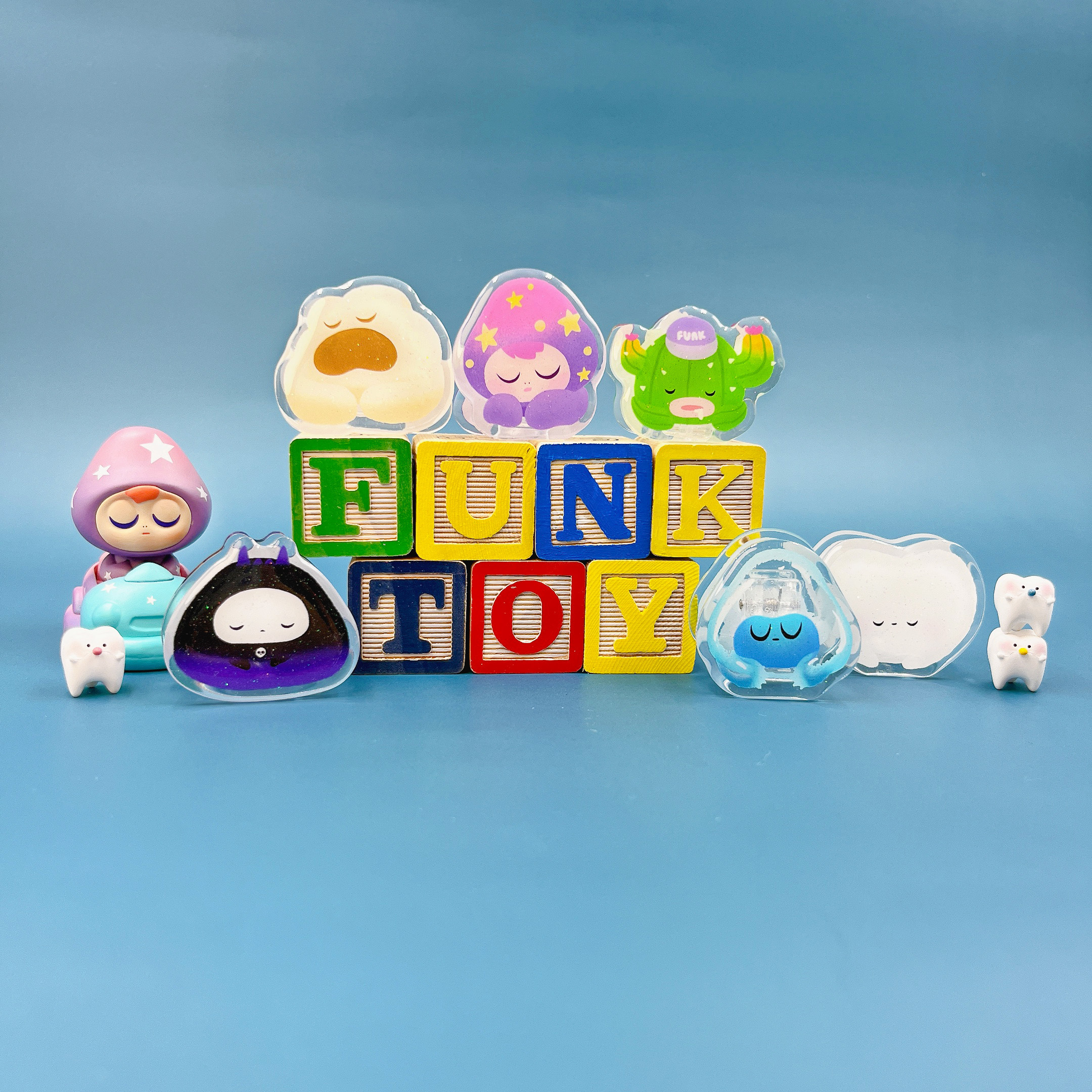 放克玩具_睡覺系列 壓克力夾 (全6款) / 盲抽單售