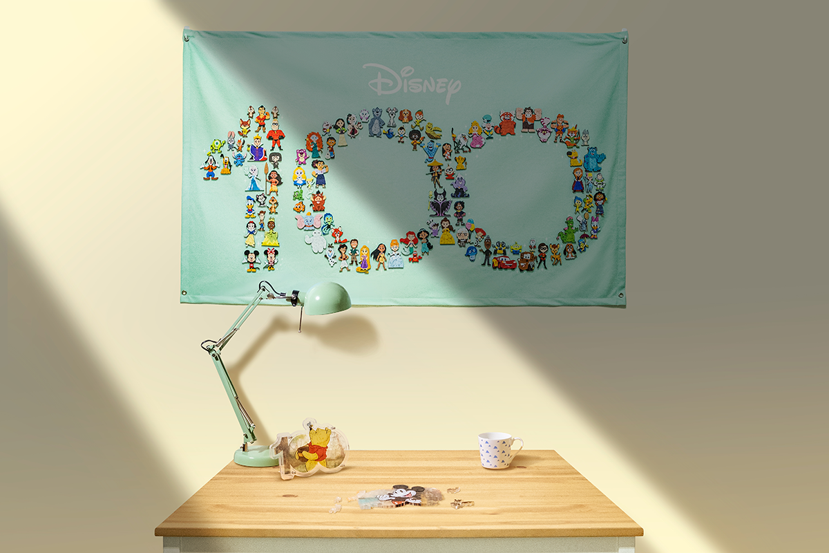 迪士尼百年慶典木質拼圖