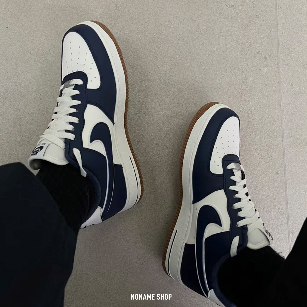 NIKE AIR FORCE 1 AF1 LV8 焦糖底 午夜藍 (男款)