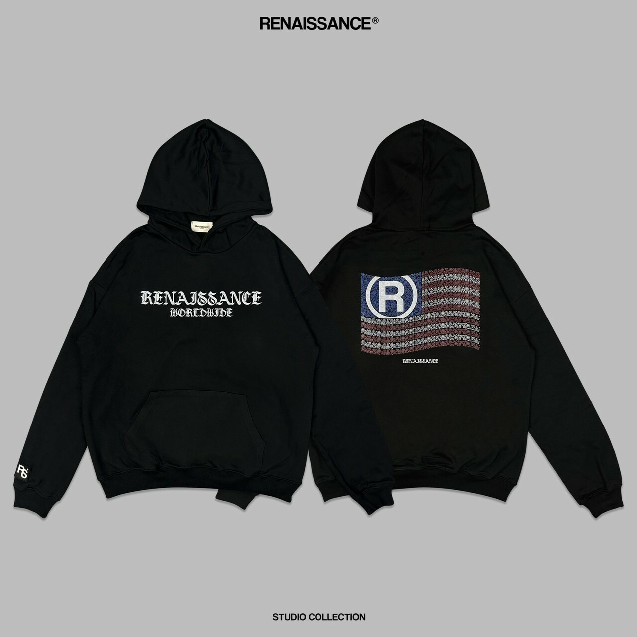 RENAISSANCE 城市限定款 美國國旗帽T ‘’ USA FLAG HOODIE ‘’
