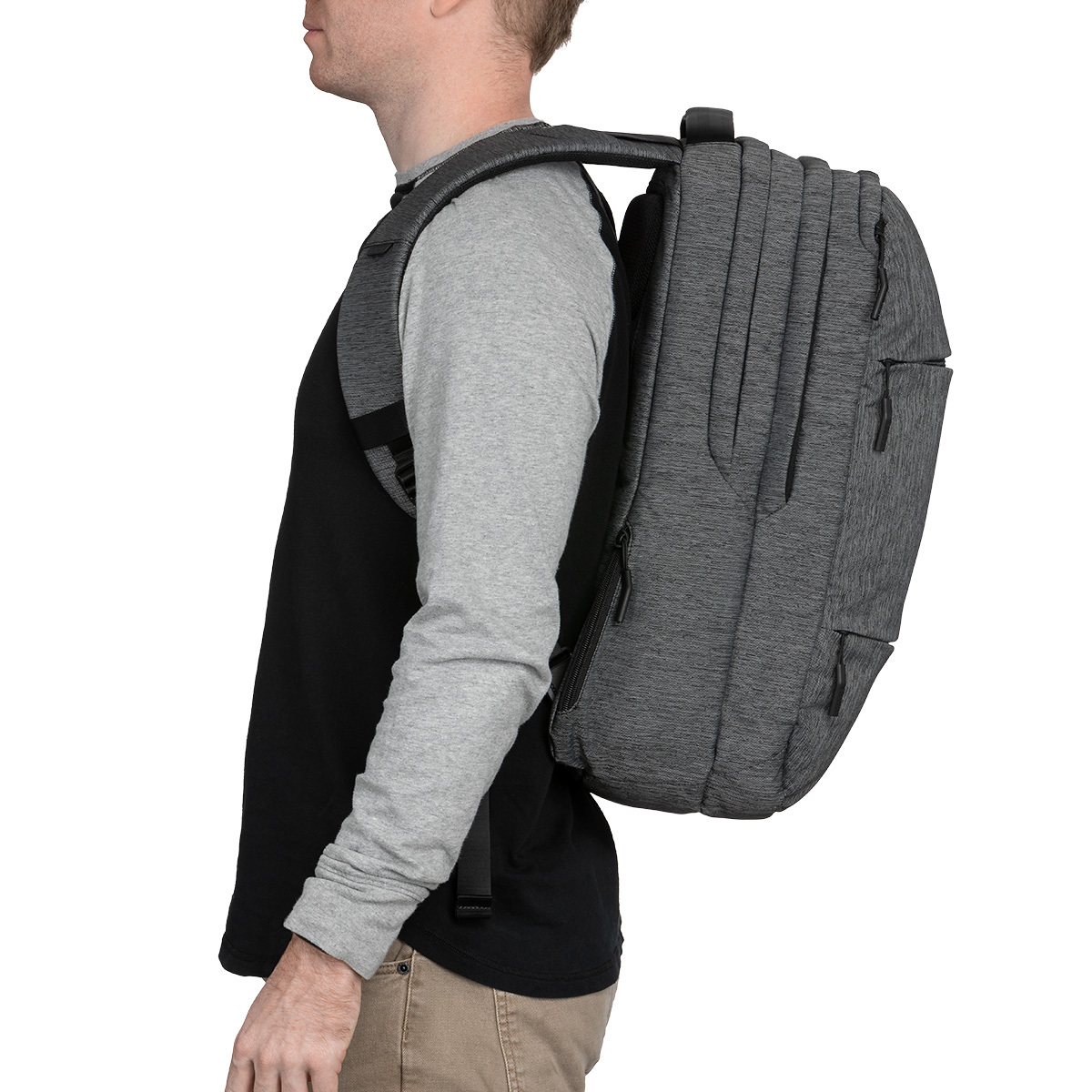 INCASE City Backpack Heather Black #CL55569