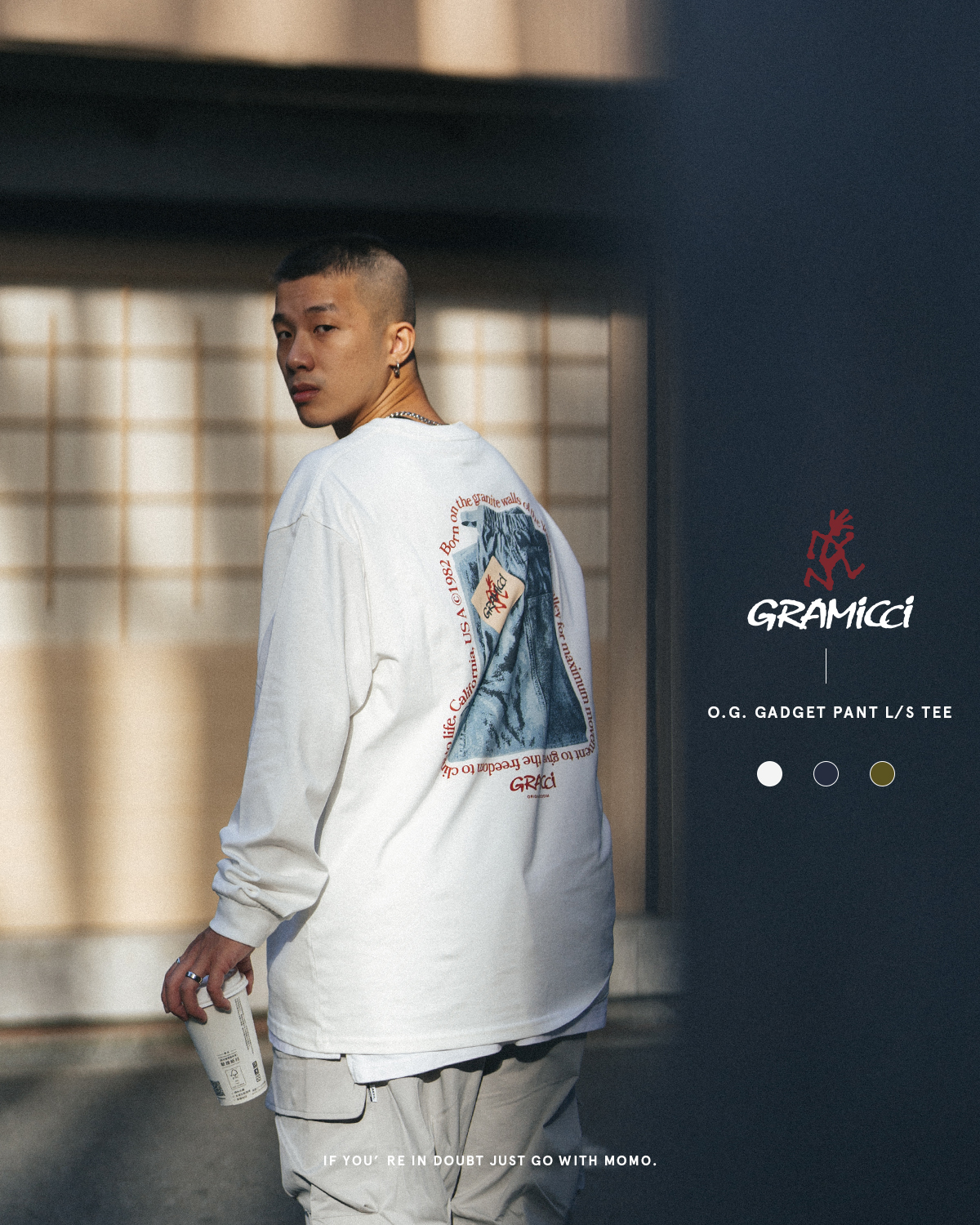Gramicci O.G. Gadget Pant Tee 環繞文字長袖 G3FU-T074