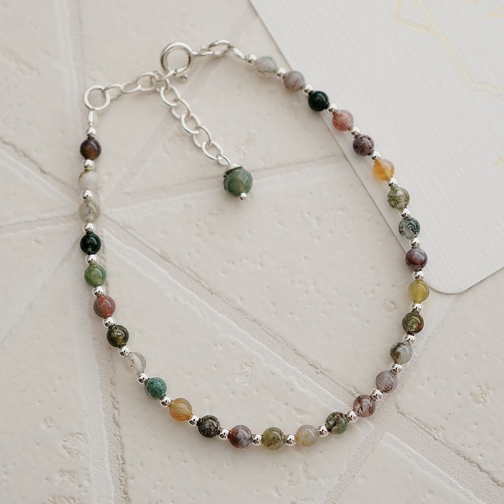 漫步多瑙河純銀手鍊(水草瑪瑙)/SB911 親子鍊 小孩手鍊 小孩禮物