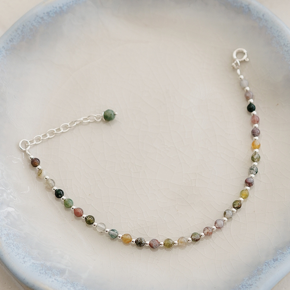 漫步多瑙河純銀手鍊(水草瑪瑙)/SB911 親子鍊 小孩手鍊 小孩禮物