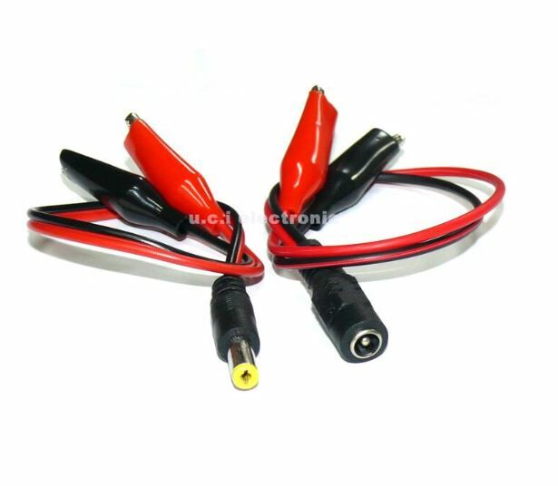 【UCI電子】(K-4) DC鱷魚夾測試線 DC公頭 DC母頭 12V DC電源線 鱷魚夾