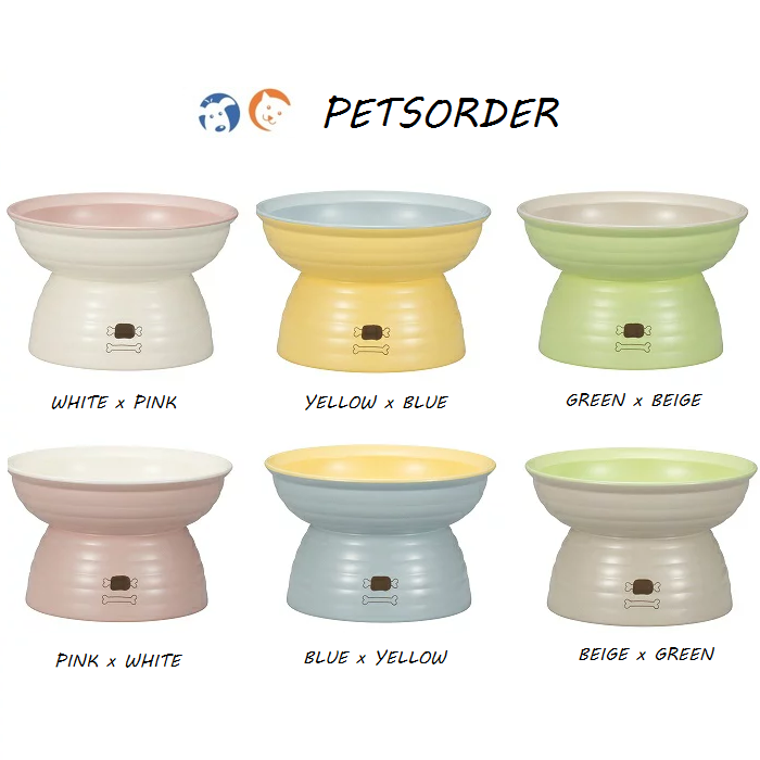 MiyaWan 高腳平口併色碗 235ml．2色