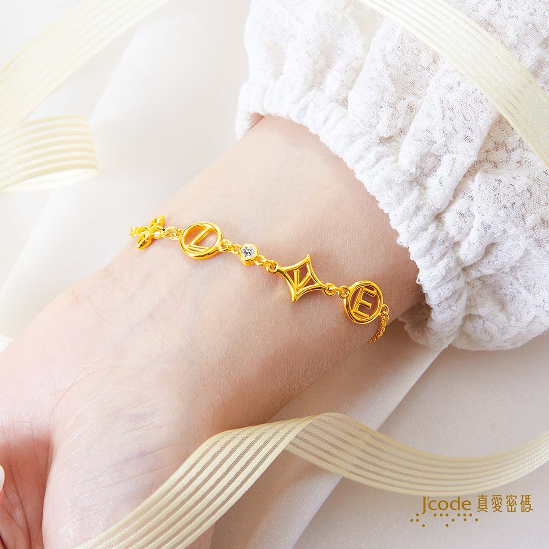 豬你被愛/浪漫來襲/LOVE 黃金手鍊