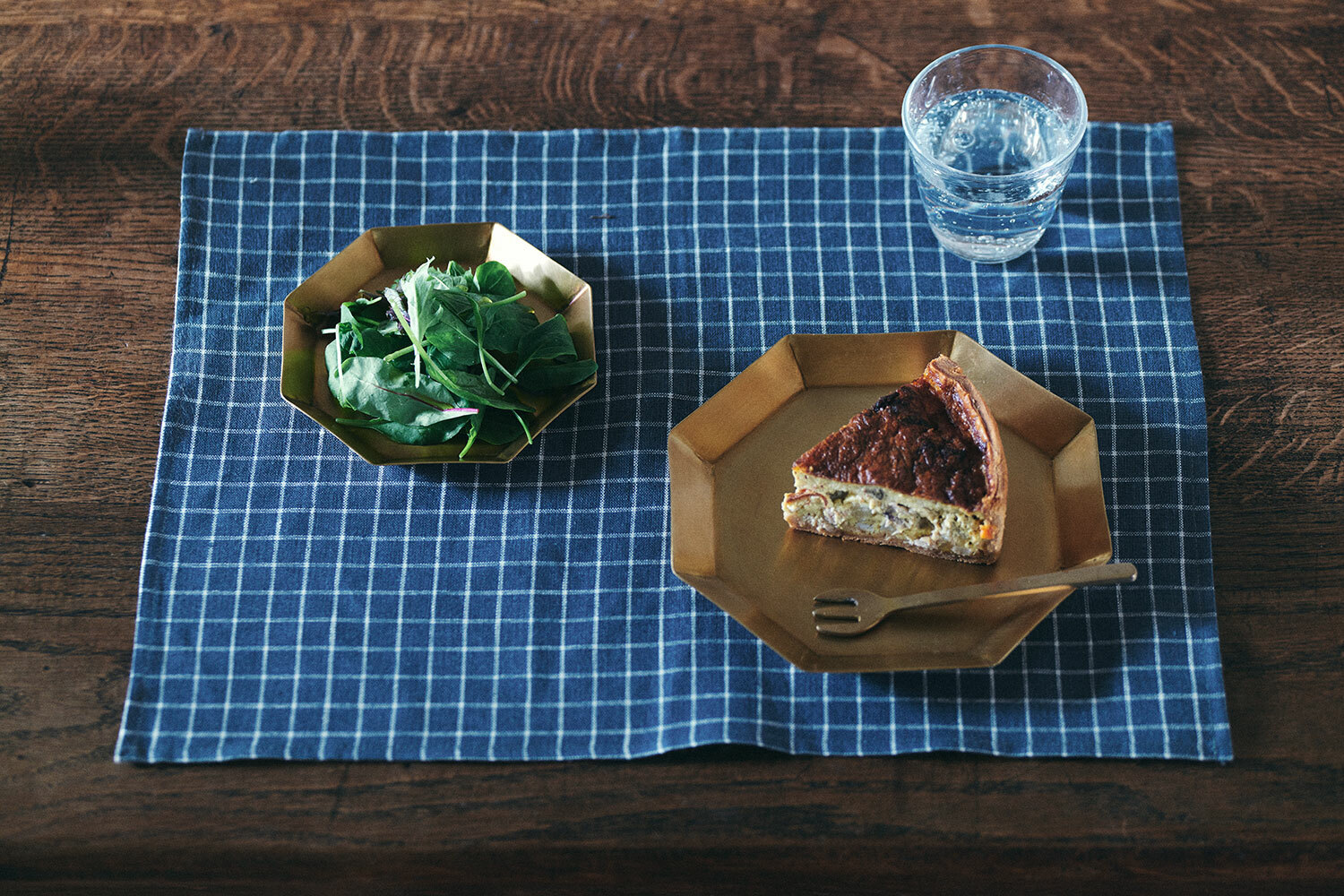 fog - 黃銅八角盤 / L