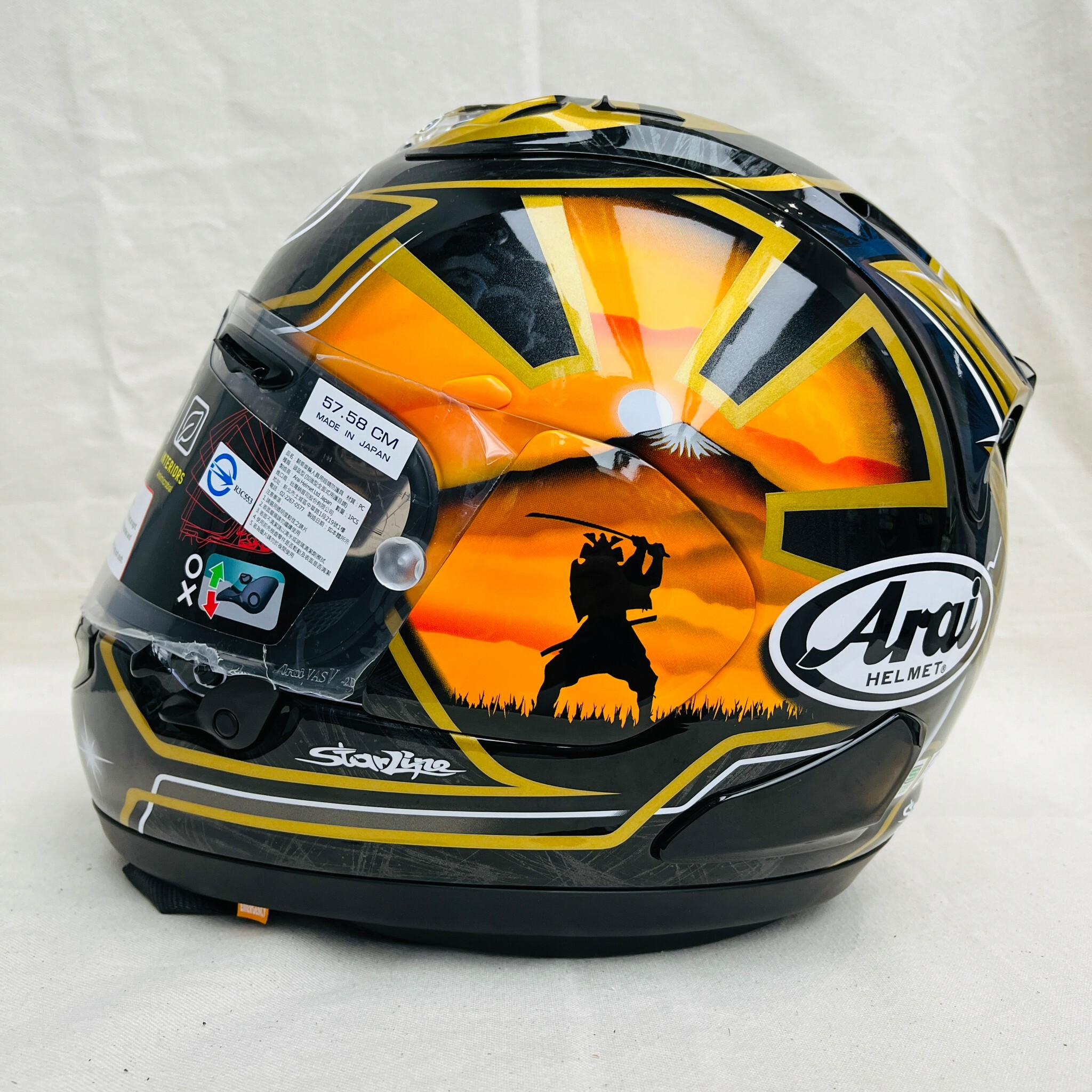 Arai】RX-7X PEDROSA 侍SPIRIT 金武士藍武士全罩安全帽/賽道安全帽