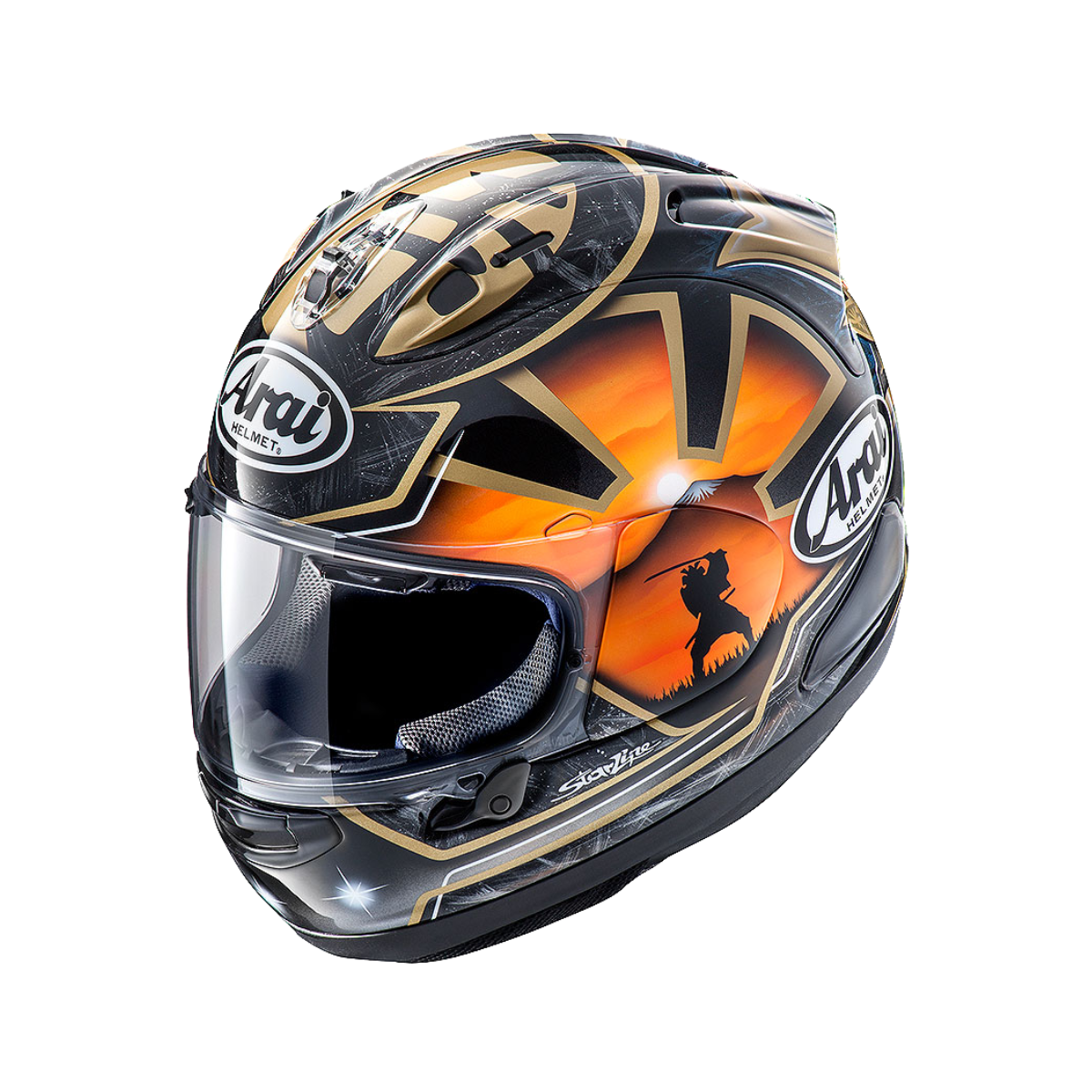 Arai】RX-7X PEDROSA 侍SPIRIT 金武士藍武士全罩安全帽/賽道安全帽