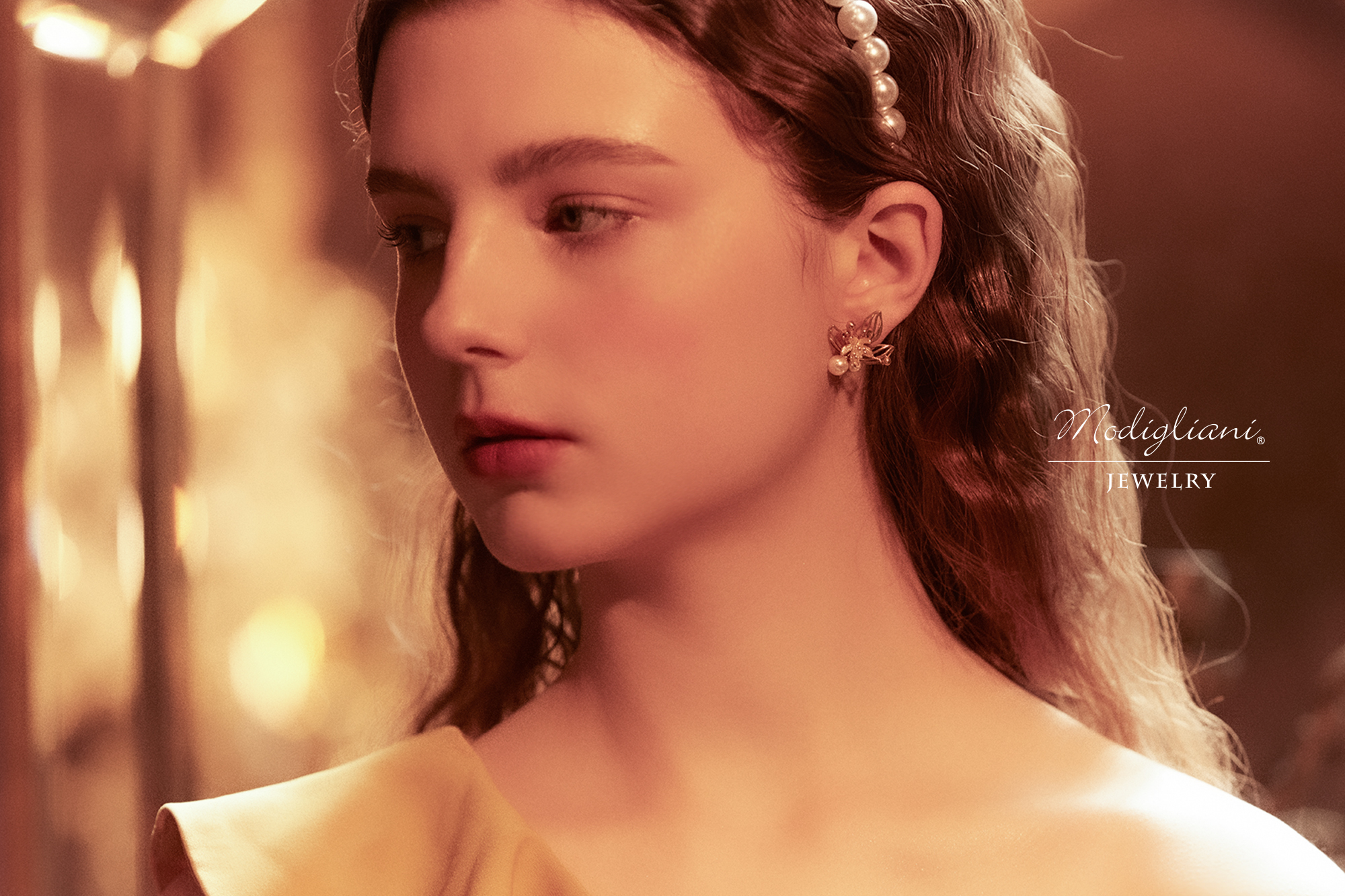 黃銅飾品,黃銅,花草,氣質,仙女,耳環,森林系,珍珠,兩戴式