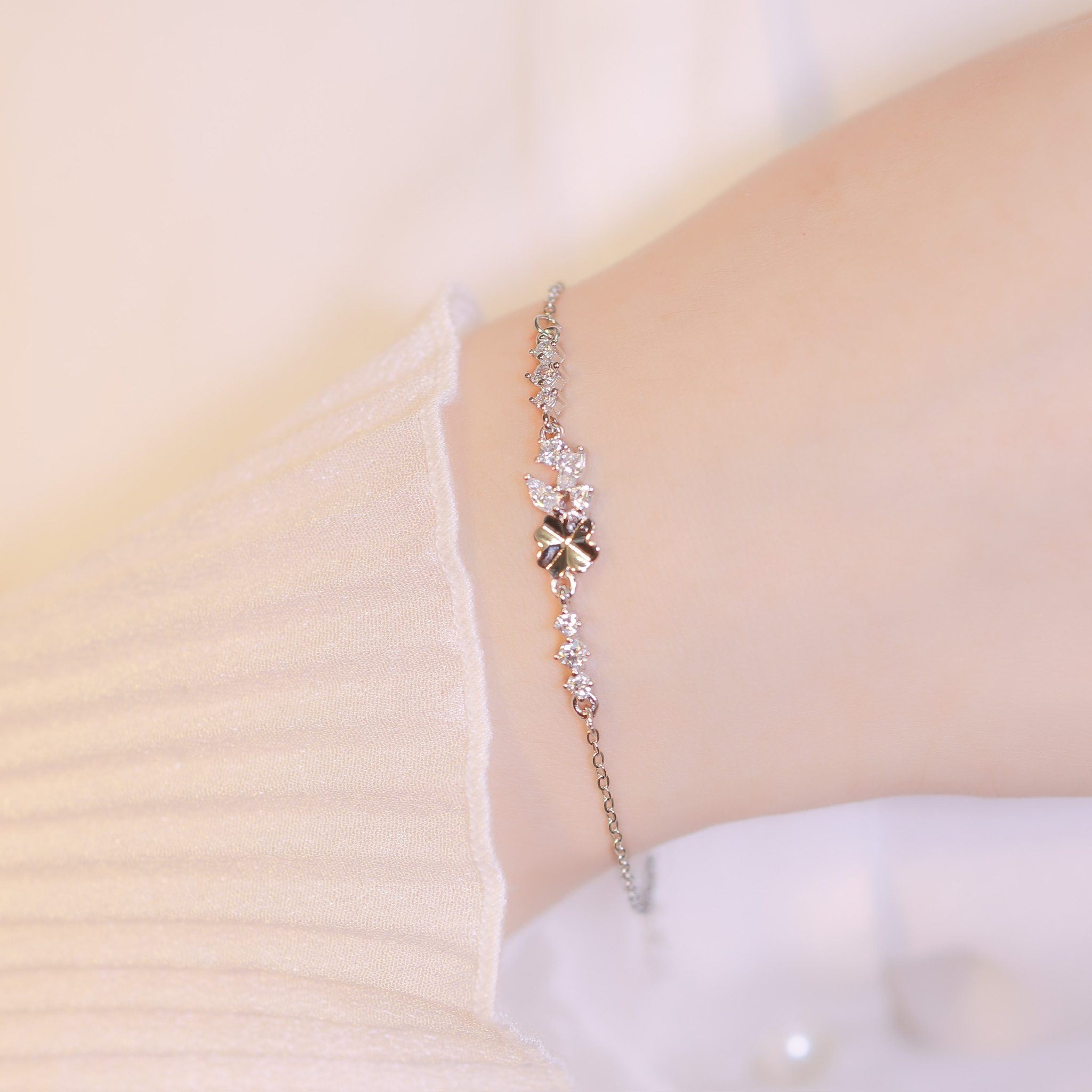 | 925純銀・ 白金 | 幸福之蘊手鏈 | BR0955 |