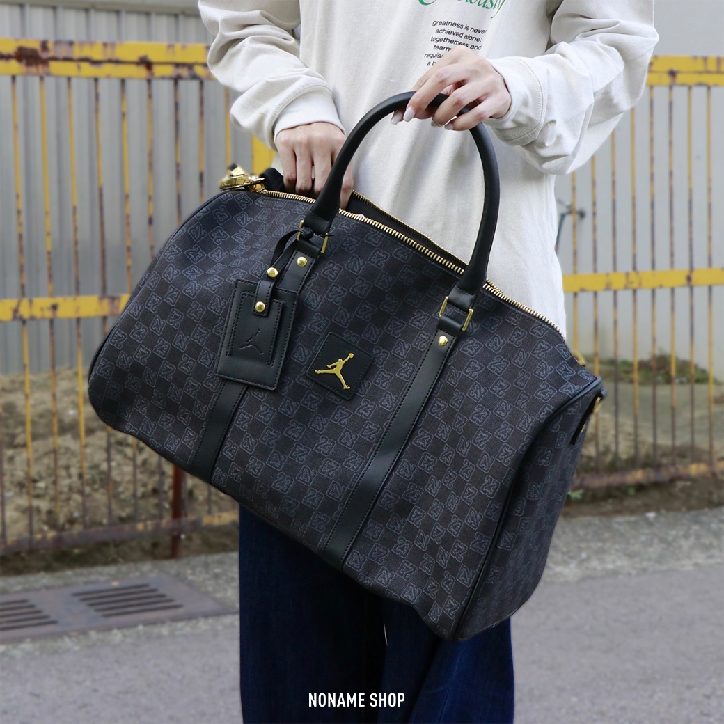 NIKE JORDAN MONOGRAM DUFFLE 復古 老花 滿版 旅行包 兩色