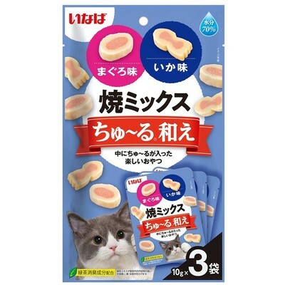 INABA 雜錦燒 吞拿魚+魷魚味 30g