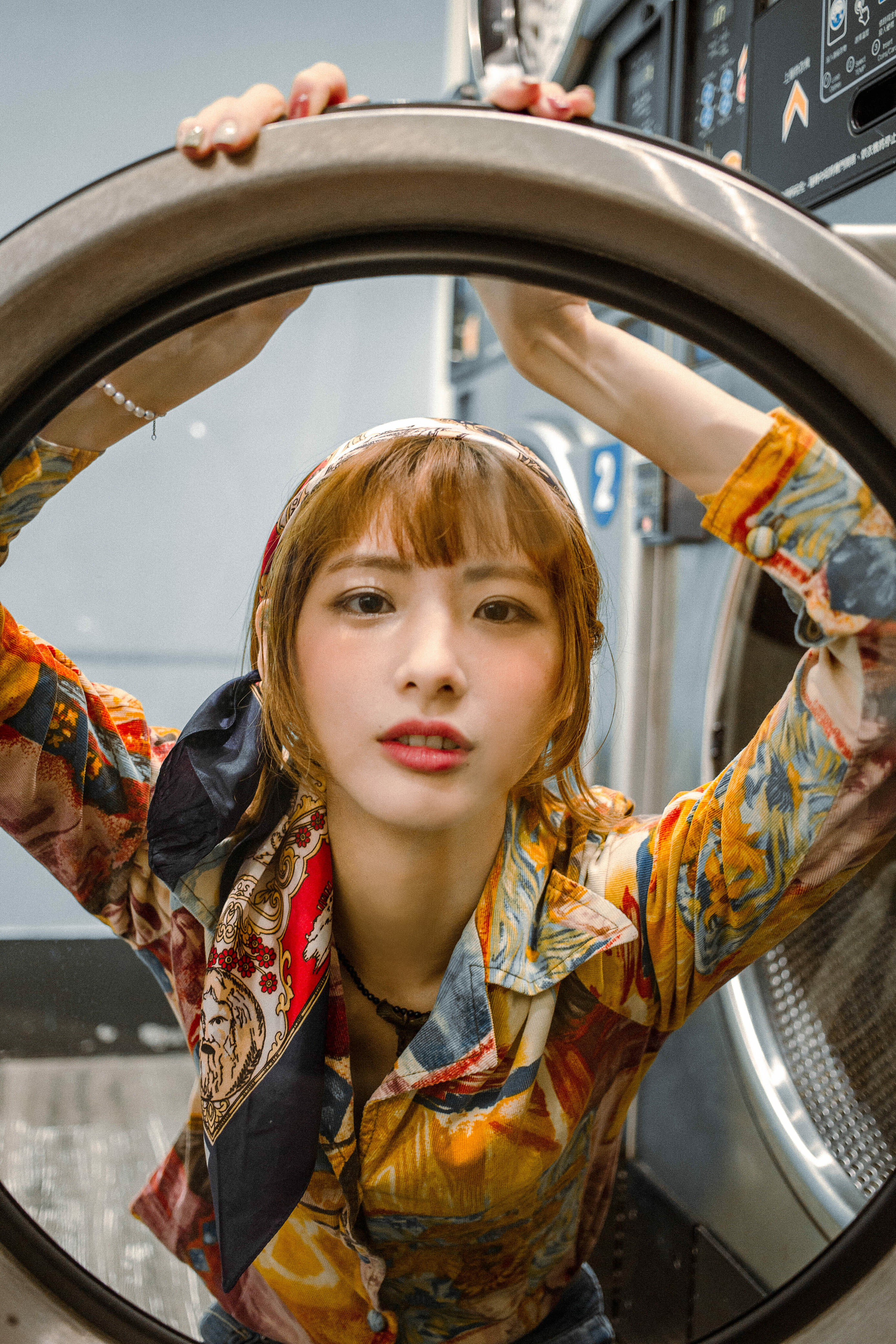 Vintage Shirt / 古著古典油畫燈芯絨襯衫