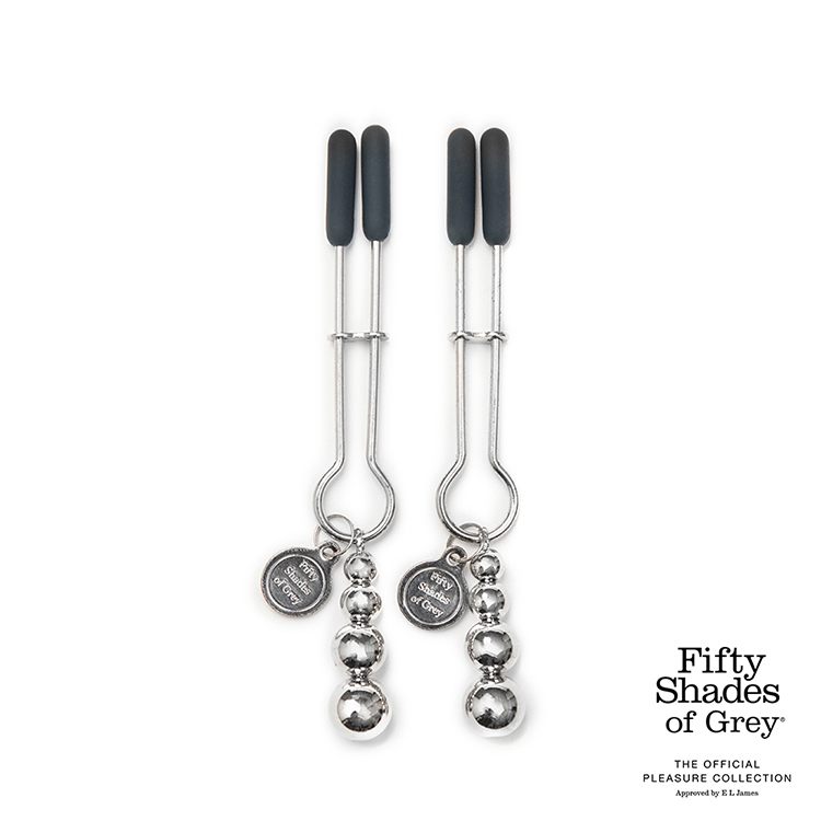 格雷的五十道陰影 The Pinch 銀色串珠乳夾