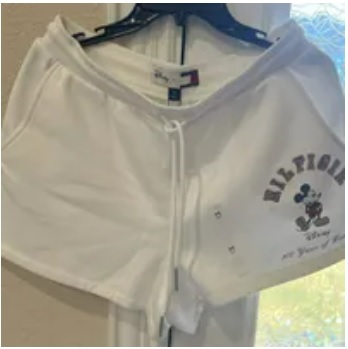 [S] TOMMY HILFIGER DISNEYXTOMMY SHORTS,WHITE, 76J4123-100 [FINAL SALE] (STH398)