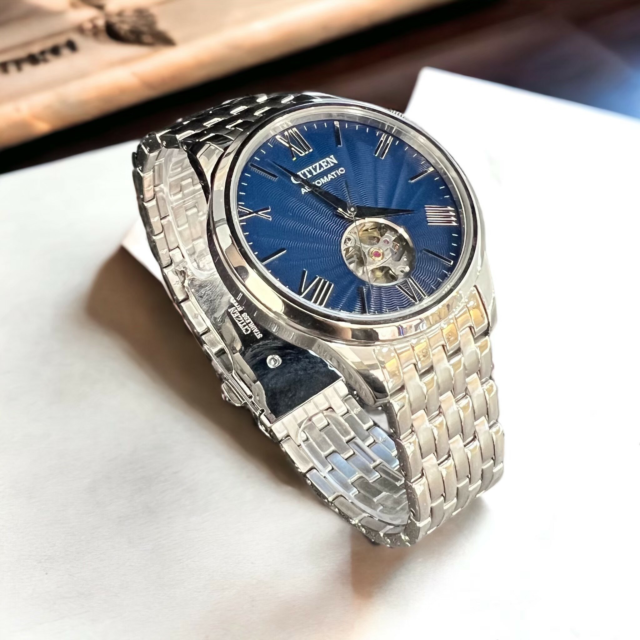 【CITIZEN 星辰】Mechanical 時尚機械腕錶 NH9130-84L 40mm 現代鐘錶