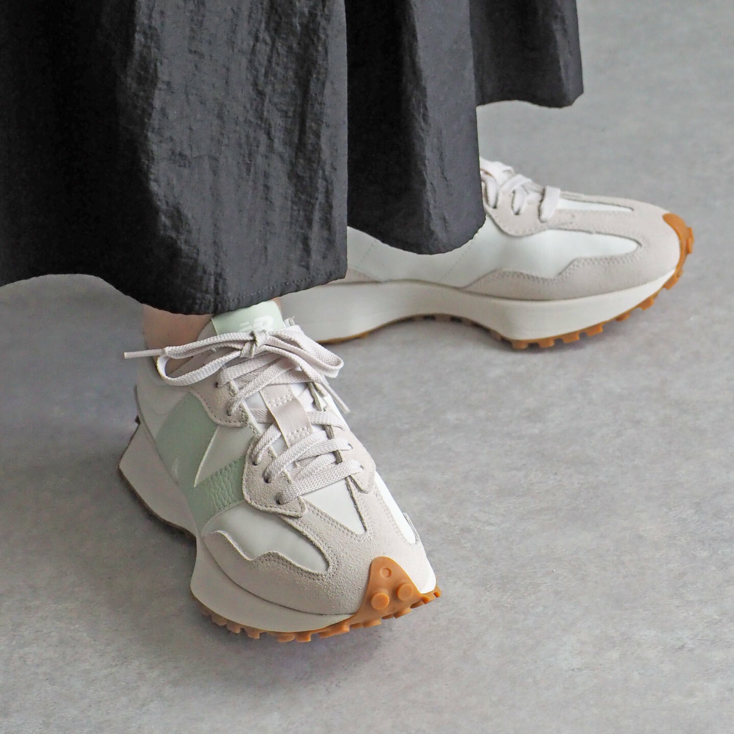 NEW BALANCE 327 NB 薄荷綠 焦糖底 女鞋 WS327OU / 現貨+預購