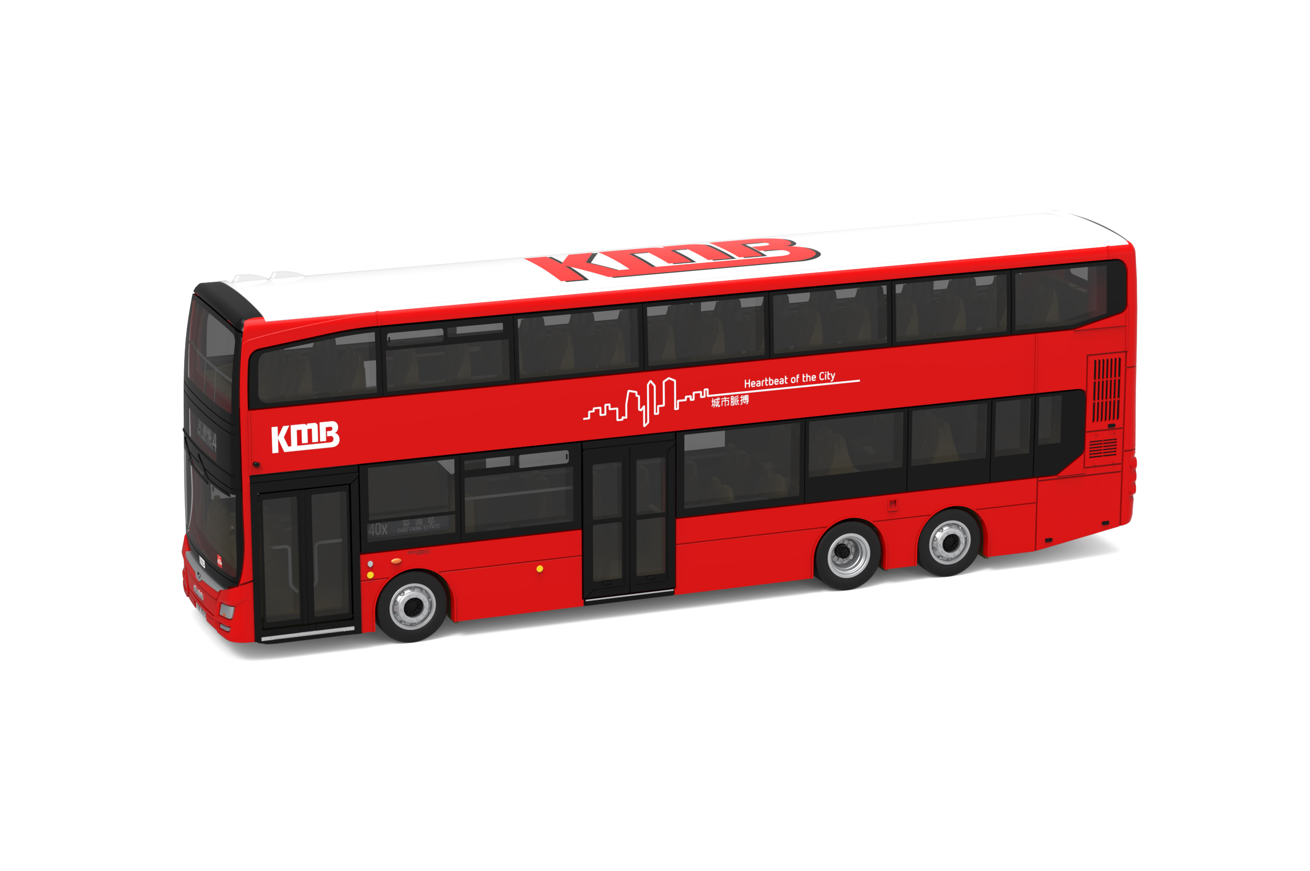 Tiny 城市合金車仔- 九巴猛獅A95 12.8m (40X) (經銷商版本）