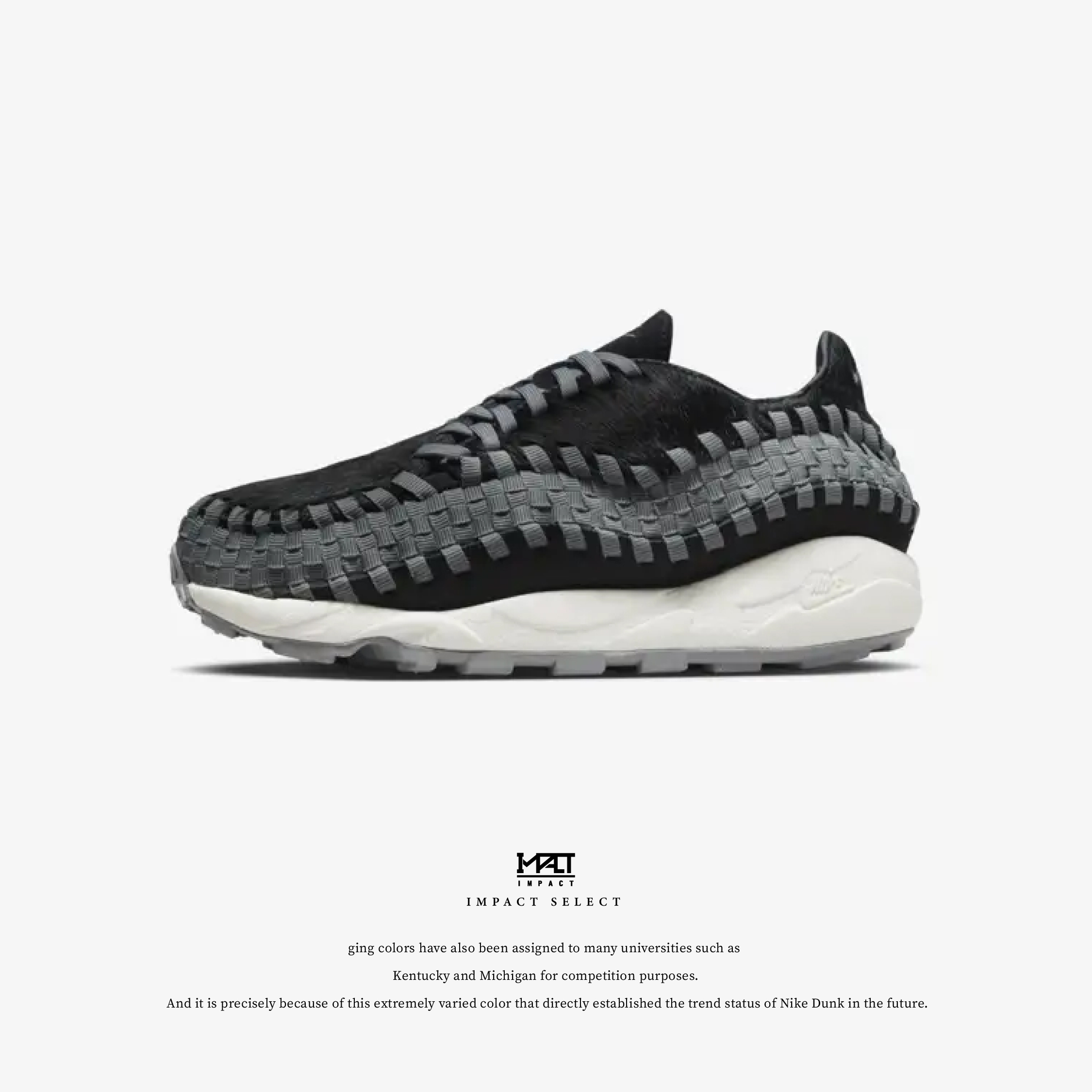 Nike Footscape Woven 煙灰 黑馬毛 編織鞋 FB1959-001