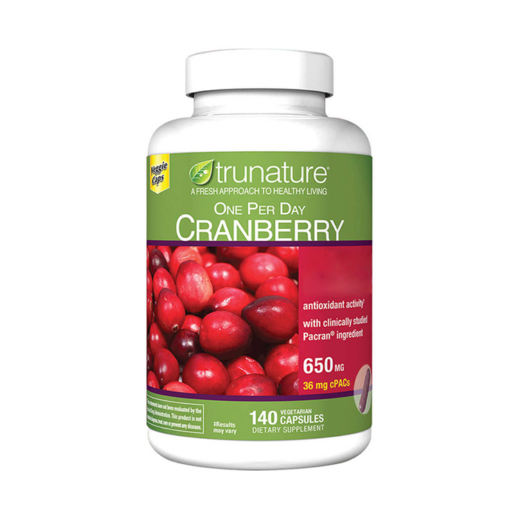 Trunature Cranberry 650 mg., 140 Vegetarian Capsules