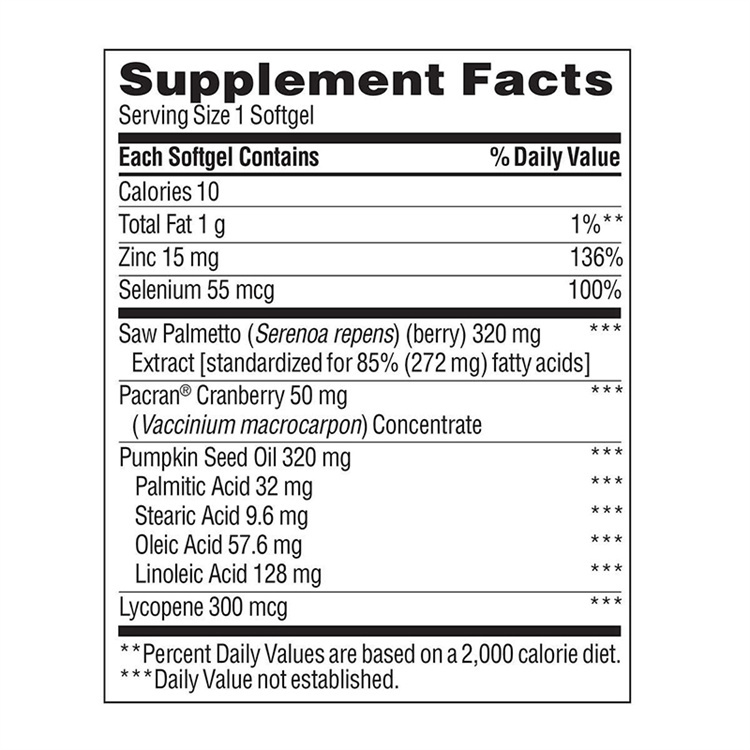 Trunature Prostate Health Complex, 250 Softgels (EXP：04/2027)